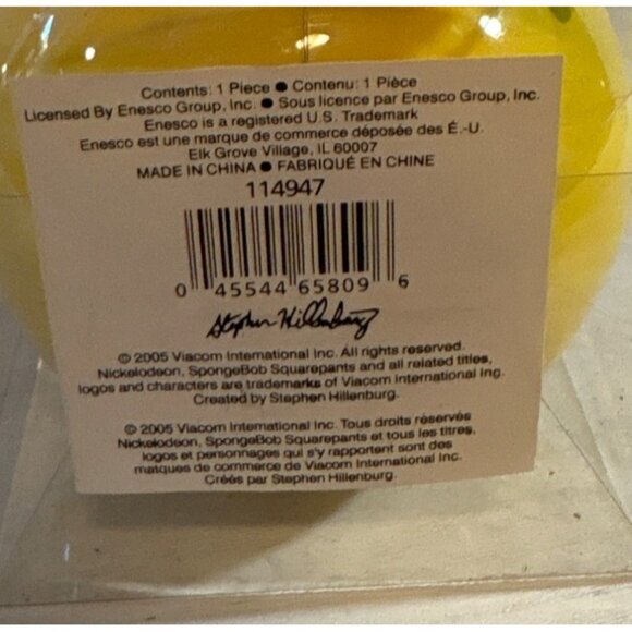 Vtg 2003 Enesco Spongebob Squarepants Hey Santa...I'm Ready Christmas Ornament - Picture 2 of 6